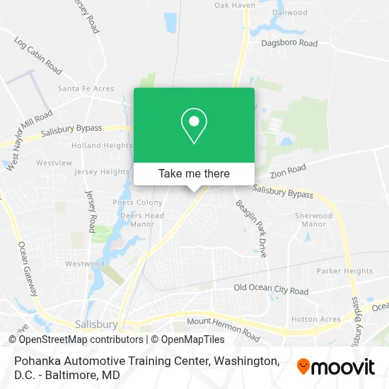 Pohanka Automotive Training Center map