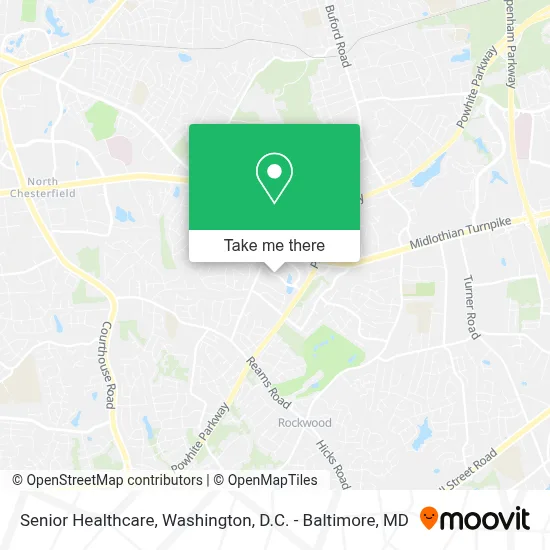 Senior Healthcare map