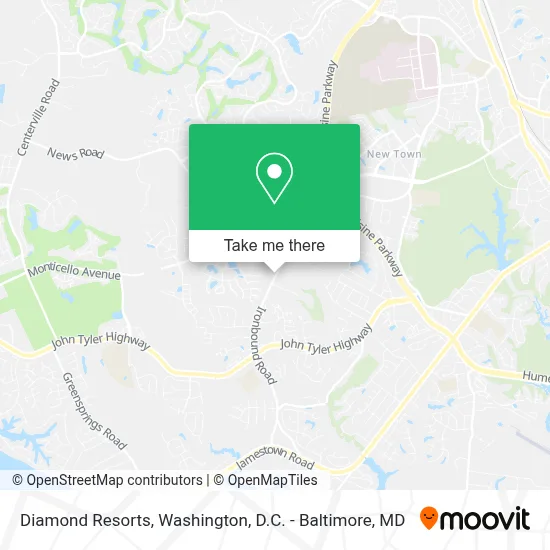 Diamond Resorts map