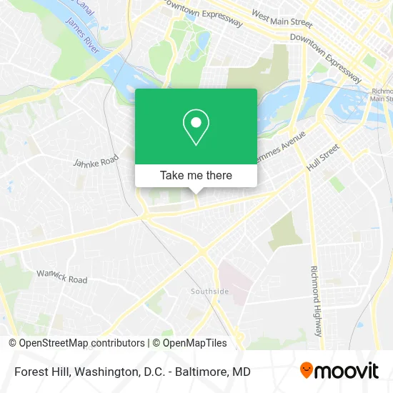 Forest Hill map