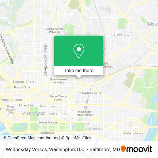 Wednesday Verses map