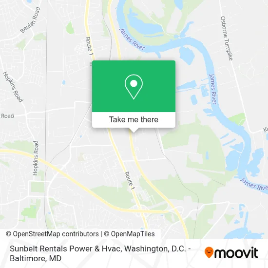 Sunbelt Rentals Power & Hvac map