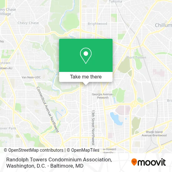 Randolph Towers Condominium Association map