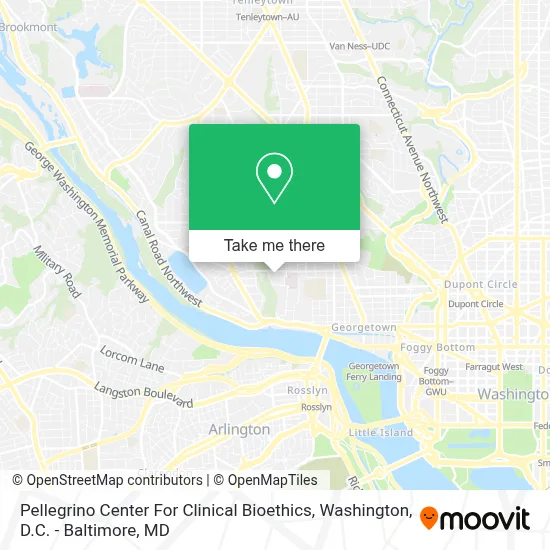 Pellegrino Center For Clinical Bioethics map