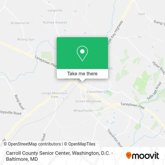 Carroll County Senior Center map