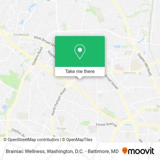 Brainiac Wellness map