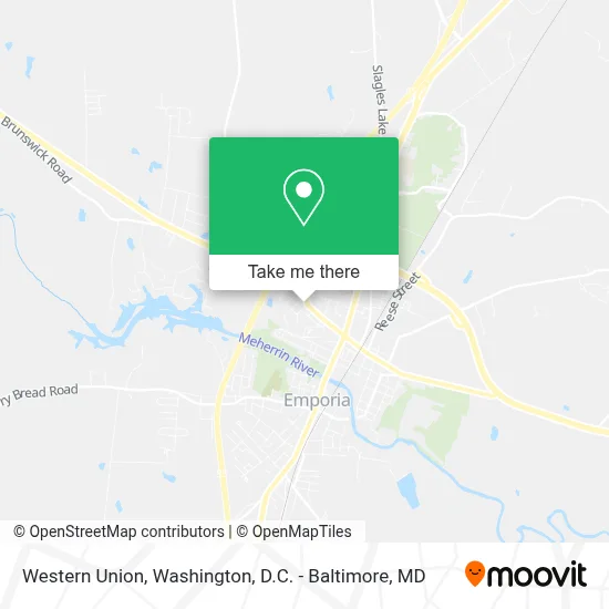 Western Union map