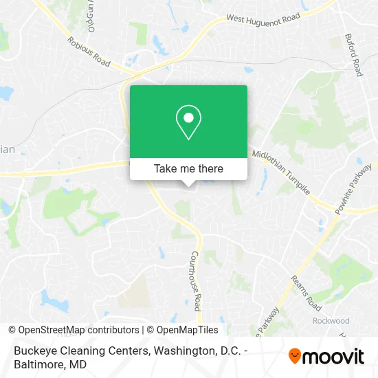 Buckeye Cleaning Centers map