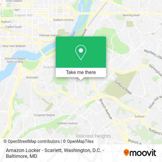 Amazon Locker - Scarlett map