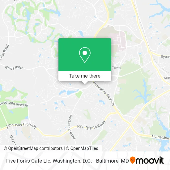 Five Forks Cafe Llc map