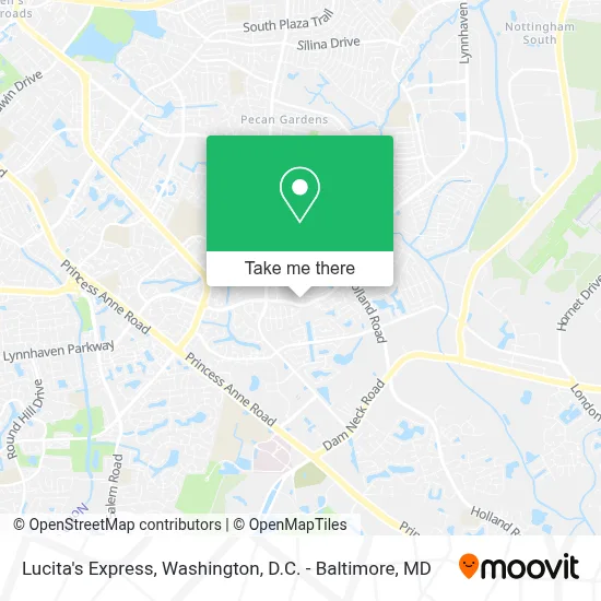 Lucita's Express map