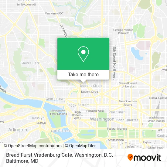 Bread Furst Vradenburg Cafe map