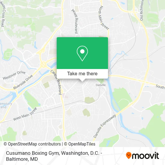Cusumano Boxing Gym map
