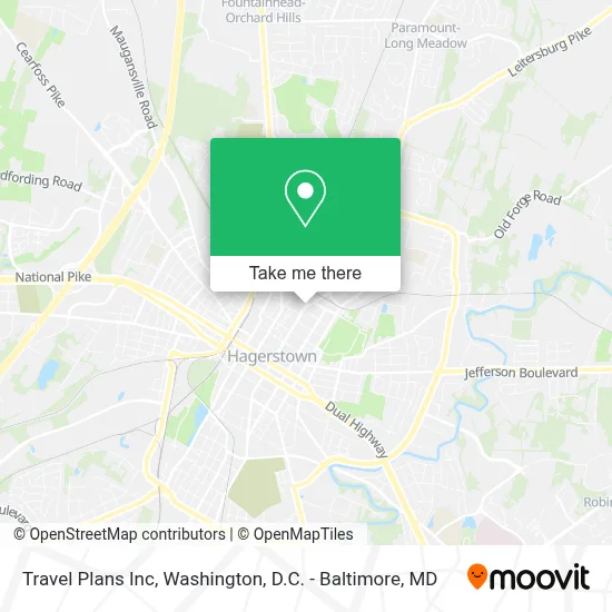 Travel Plans Inc map