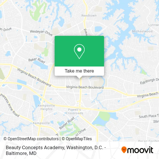 Beauty Concepts Academy map