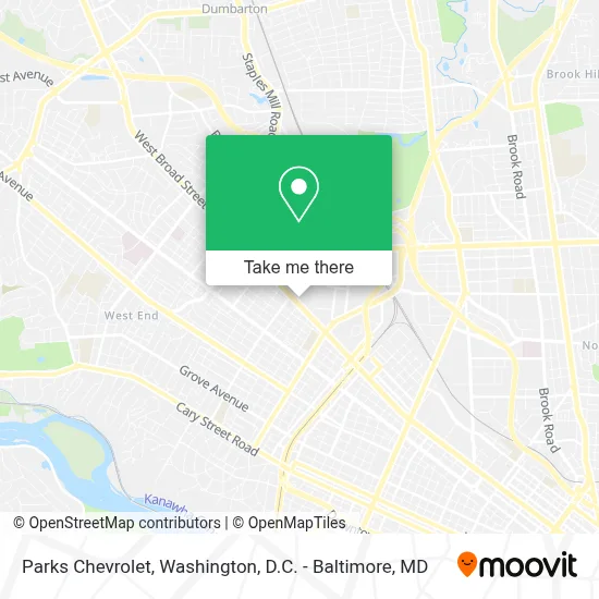 Parks Chevrolet map