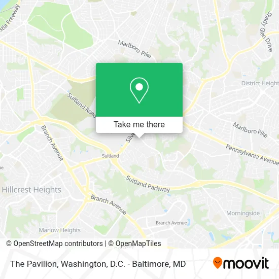 The Pavilion map
