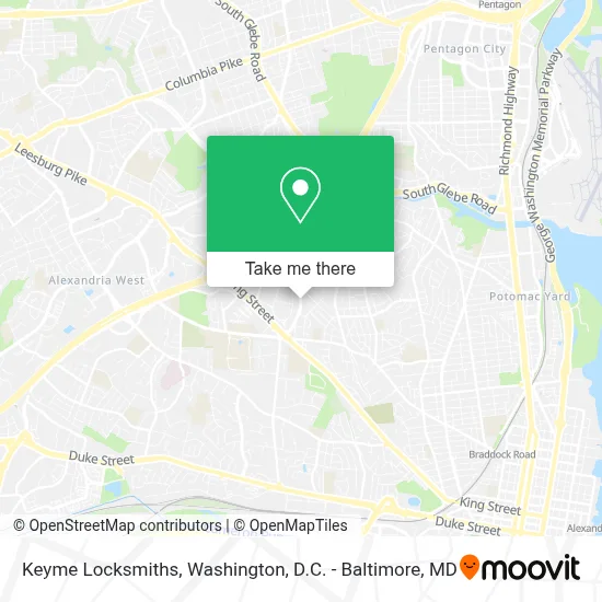 Keyme Locksmiths map