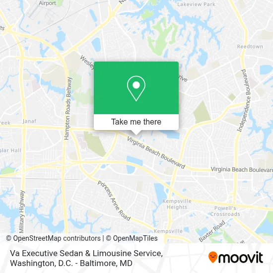 Va Executive Sedan & Limousine Service map