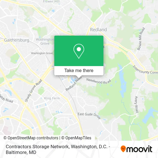 Contractors Storage Network map
