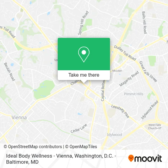 Ideal Body Wellness - Vienna map