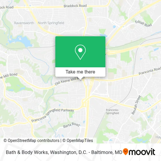 Bath & Body Works map
