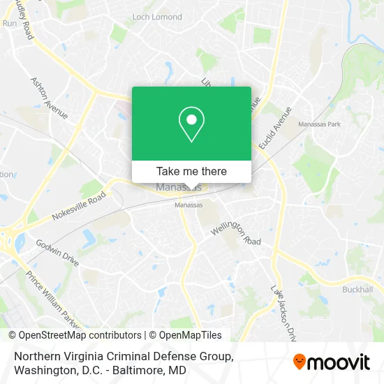 Northern Virginia Criminal Defense Group map