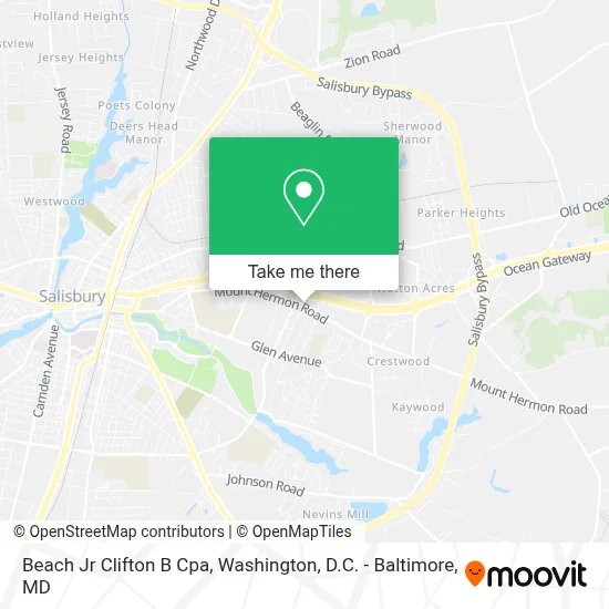 Beach Jr Clifton B Cpa map