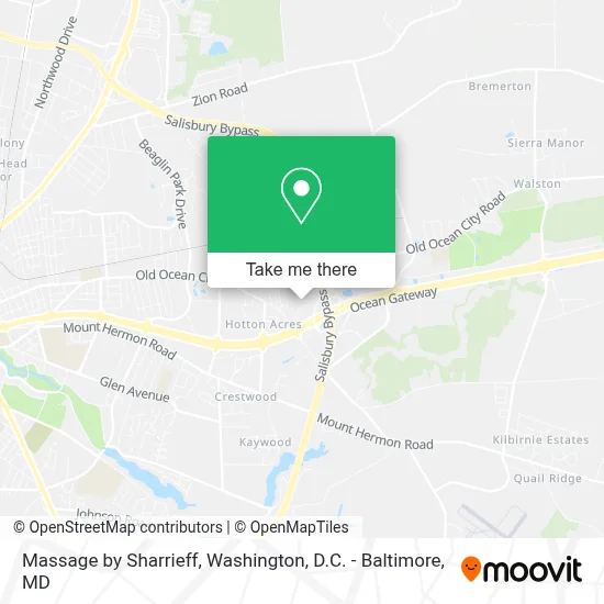 Massage by Sharrieff map