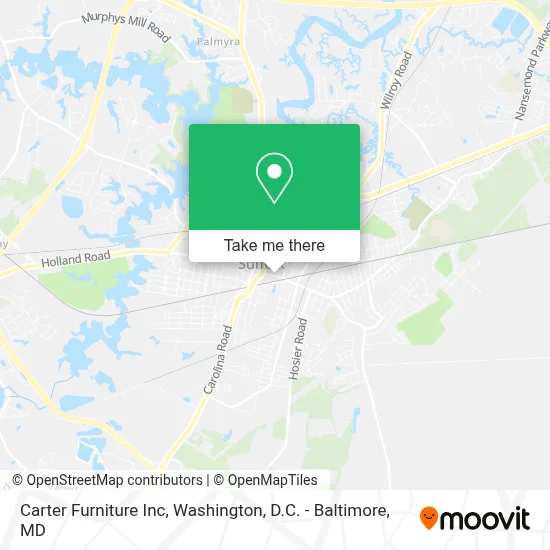 Carter Furniture Inc map