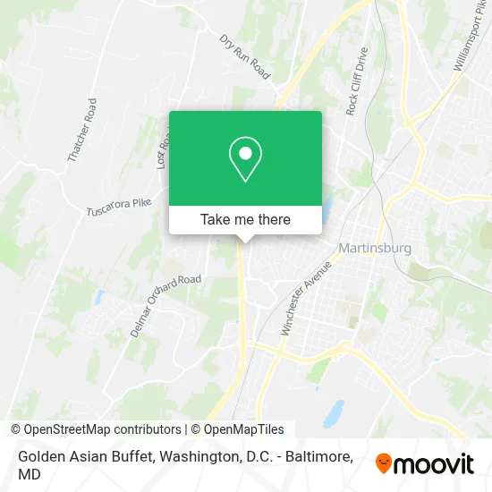 Golden Asian Buffet map