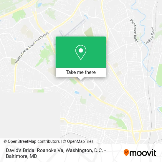 David's Bridal Roanoke Va map