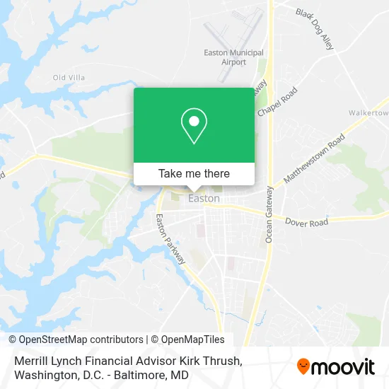 Merrill Lynch Financial Advisor Kirk Thrush map