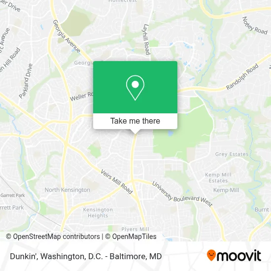 Dunkin' map