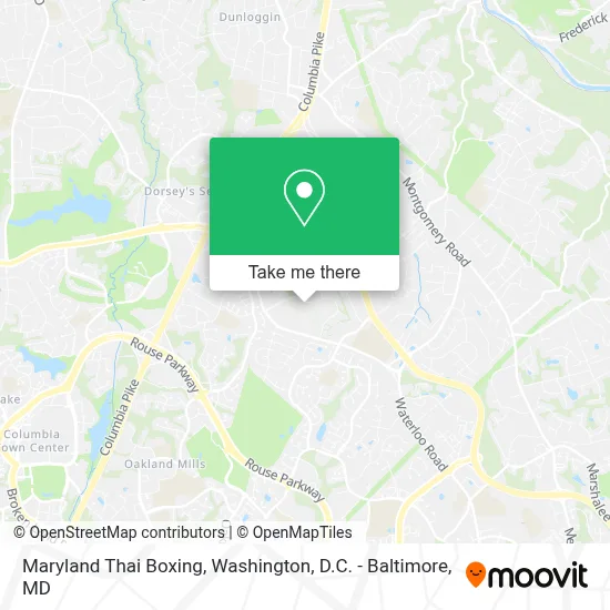 Maryland Thai Boxing map