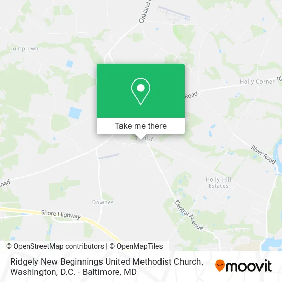 Ridgely New Beginnings United Methodist Church map
