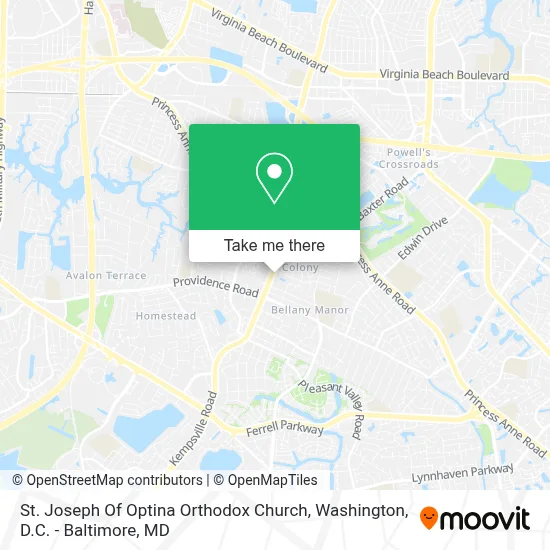 St. Joseph Of Optina Orthodox Church map