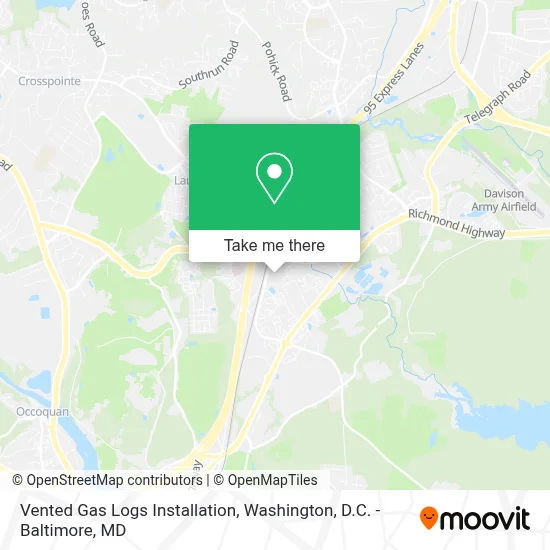 Vented Gas Logs Installation map