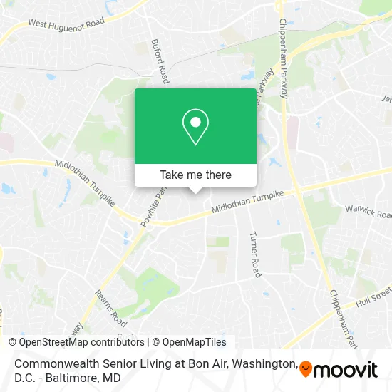 Commonwealth Senior Living at Bon Air map