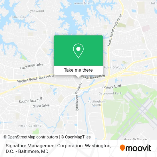 Signature Management Corporation map