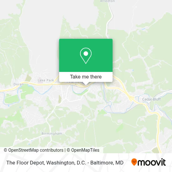 The Floor Depot map