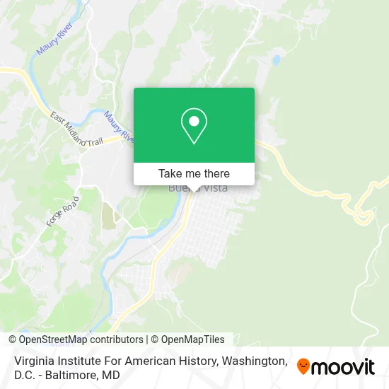 Virginia Institute For American History map