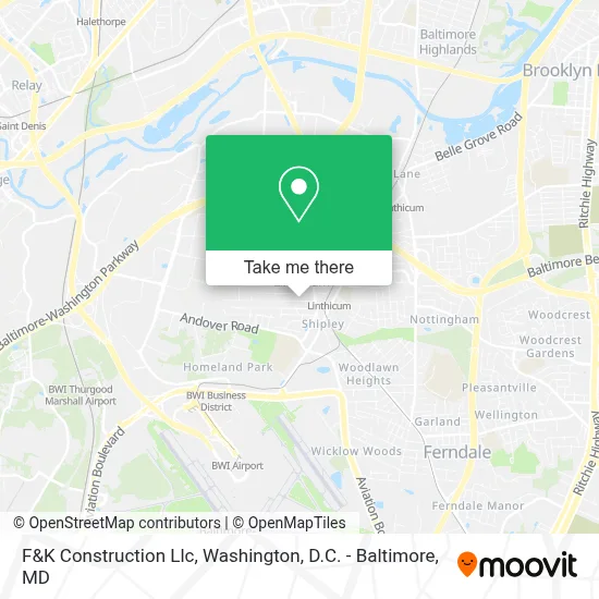 F&K Construction Llc map