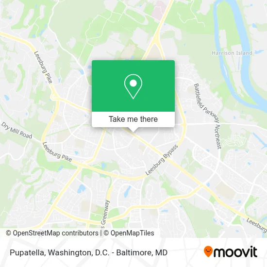Pupatella map