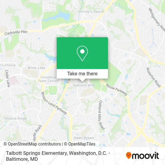 Talbott Springs Elementary map