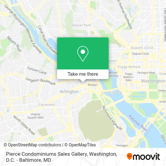 Pierce Condominiums Sales Gallery map