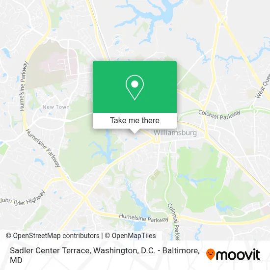 Sadler Center Terrace map