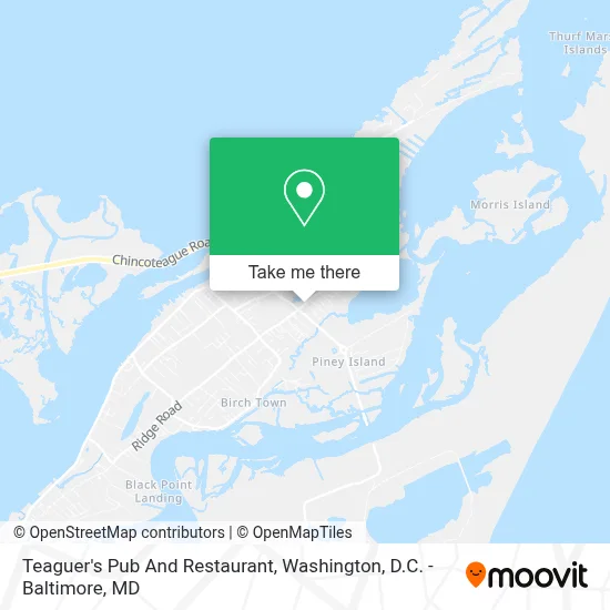 Teaguer's Pub And Restaurant map