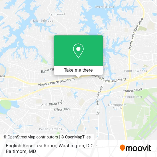 English Rose Tea Room map