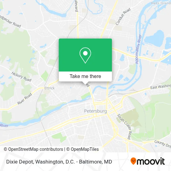 Dixie Depot map